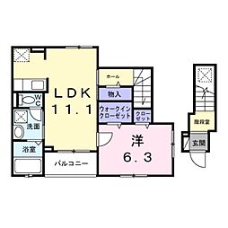 間取図画像 1LDK