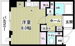 VARIANTS. ワンルームの間取図画像