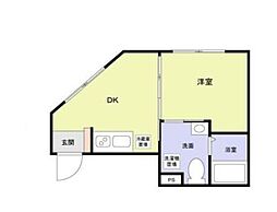 シルベリオ練馬 4階1DKの間取り