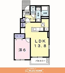 カテュルスフェリス3 1LDKの間取図画像