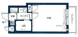 キャッスルマンション東寺尾 1Kの間取図画像