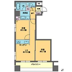 間取図画像 1LDK
