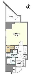 REX白金 1Kの間取図画像