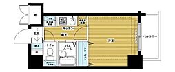 トーシンフェニックス代々木 1Kの間取図画像