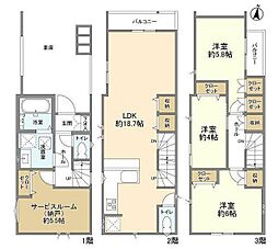 Ｋｏｌｅｔ行徳西05 3SLDKの間取り