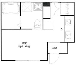 さいたま市見沼区春岡3丁目アパート ワンルームの間取図画像