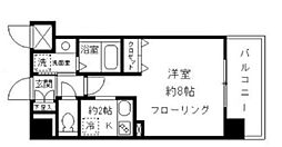 コスモシティ大森 1Kの間取図画像