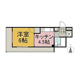 ホーユウパレス岸根公園 1DKの間取図画像