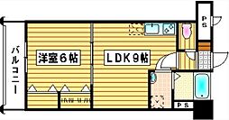 ROYAL神屋71 1LDKの間取図画像