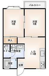 ニューハイツ北野 2階