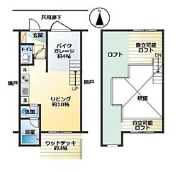 カオスクレイオ ワンルームの間取図画像