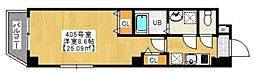 リンクスクエア船橋 1Kの間取図画像