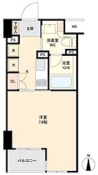 セリーズ門前仲町 1Kの間取図画像
