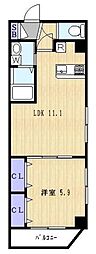 ラヴィエント町屋 1LDKの間取図画像