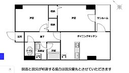 COCOハウス西葛西 2DKの間取図画像