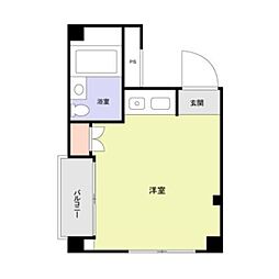 ViVi本町 ワンルームの間取図画像
