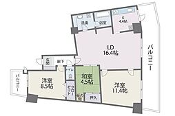 アイランドシティインフィニガーデンE棟 3LDKの間取図画像