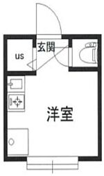 アーバンプレイス明大前 ワンルームの間取図画像