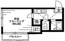 クレステージ中野 1Kの間取図画像