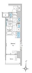 ルフォンプログレ清澄白河プレミア 1Kの間取図画像