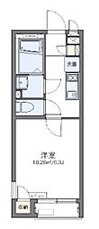 レオネクストレセーナ 1Kの間取図画像