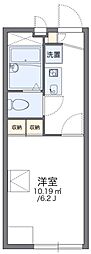 レオパレスベルフローラ1 1Kの間取図画像
