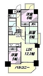 日神パレステージ青梅住江町 3LDKの間取図画像