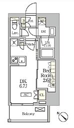 アークマーク大塚 1DKの間取図画像