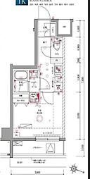 OMNIA FRAME 横濱吉野町 1Kの間取図画像