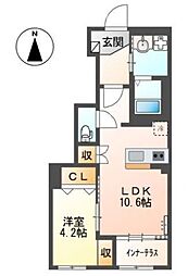 間取図画像 1LDK