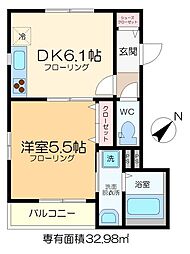 クレールカワノ 2階