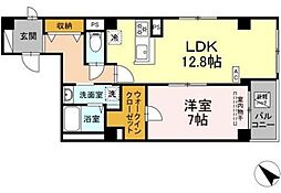 Saichi銀座東 1LDKの間取図画像