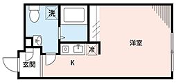 フィオーネ柴又 ワンルームの間取図画像