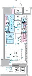 GENOVIA西川口III 1Kの間取図画像