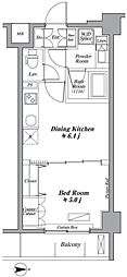 デ・ソーレ東池袋 1DKの間取図画像