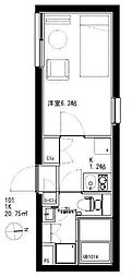 スペックレジデンス大井5 1Kの間取図画像