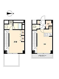 東京メトロ丸ノ内線 中野坂上駅 徒歩5分の賃貸マンション 1階1LDKの間取り