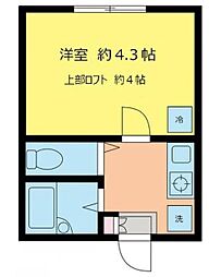 LeavellPort横浜鶴ケ峰 1Kの間取図画像