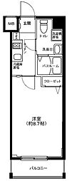グランフォース中野富士見町 1Kの間取図画像