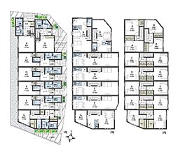 小田急多摩線 唐木田駅 徒歩3分の賃貸アパート 3階3SLDKの間取り