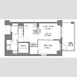 SRS八広 1LDKの間取図画像