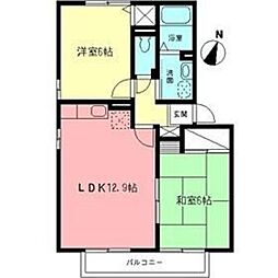 ベル・フラットB 2階