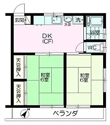 間取図画像 2DK