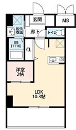 (仮称)ONLY ONE三田市三田町 新築 1LDKの間取図画像