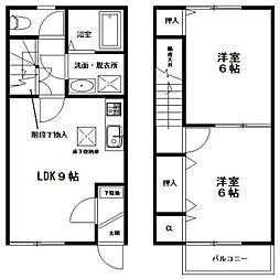 エクセルヨシダ 2LDKの間取図画像