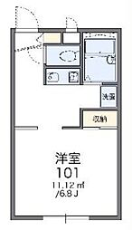 レオパレスシャルム 1Kの間取図画像