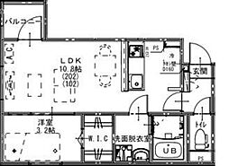 間取図画像 1LDK