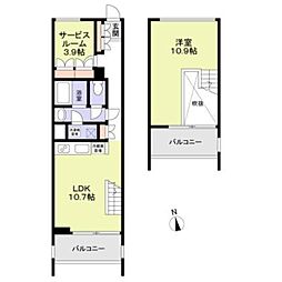 2232フレグランスアベニュー 3階1SLDKの間取り
