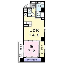 グランフェリオ 1LDKの間取図画像