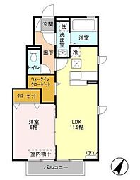 間取図画像 1LDK